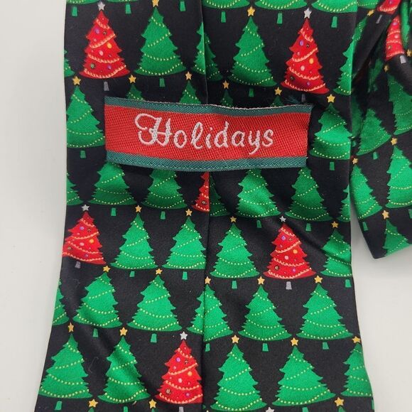 Holiday Silk Neck Tie Plays 3 Christmas tunes. - Picture 3 of 5